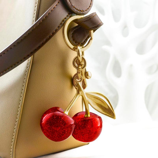 Cute Cherry Bag Charm Keychain – Ideal Anniversary & Wedding Gift for Women’S Car Keys & Handbags