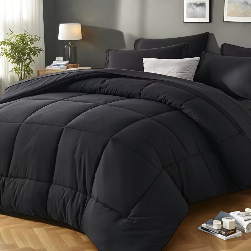 Luxury Checkered Comforter Set – Ultra-Soft All-Season Bedding Set
